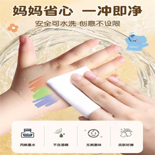 软头丙烯马克笔水彩笔彩色笔小学生美术专用画画笔儿童可水洗无毒幼儿园笔芯涂色涂鸦笔不脏手图3