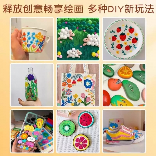 直液式丙烯马克笔单支自选软头白色肤色黑色补色笔金色补充液衣服补色笔红色服装专用修色高光笔勾线肉色图5