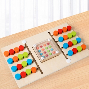 摇摇珠四色走位游戏棋思维逻辑训练玩具板早教启蒙益智类亲子玩具