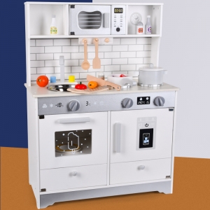 儿童木质厨具组合套装模拟做饭女孩过家家仿真日式迷你小厨房玩具
