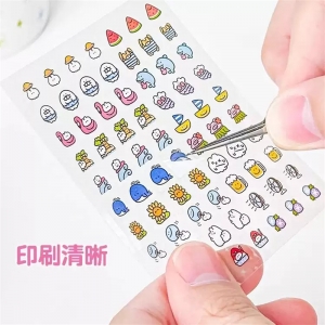 小鼻嘎贴纸小贴纸手机电脑贴纸贴纸颜值高可爱卡通贴纸透明贴纸表情包贴纸不留胶网红爆款ins风女孩diy贴纸