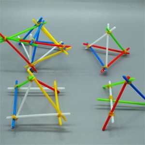 小学幼儿园科学实验器材教学仪器拼接积木立体框架结构探索学习