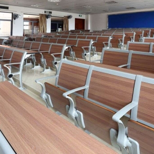 学校阶梯教室排椅礼堂椅报告厅座椅阶梯课室课桌椅铝合金连排座椅