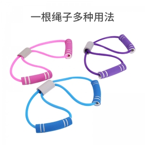 八字拉力绳8字拉力器女生扩胸器瑜伽橡皮筋弹力带弹力绳美背
