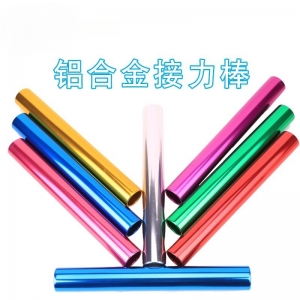 加粗3.8cm铝合金接力棒氧化电镀标准成人比赛接力棒传递棒信号棒