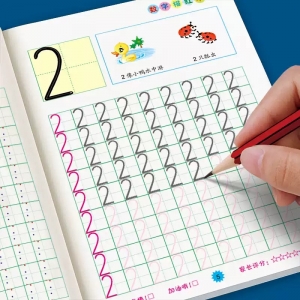 幼儿练字贴数字描红本幼儿园练字本写字帖儿童初学者拼音笔画大班早教系列加厚纸张环保幽默清晰不伤眼