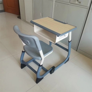 辅导班书桌单人课桌椅学校培训学习书中小学生可升降
