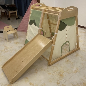 儿童实木攀爬架宝宝室内家用木制滑滑梯秋千攀爬组合游戏儿童乐园