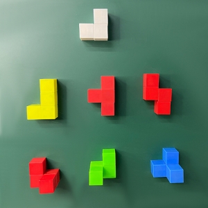 数学教具六面磁性正方体磁力方块空间思维几何立体王模型益智