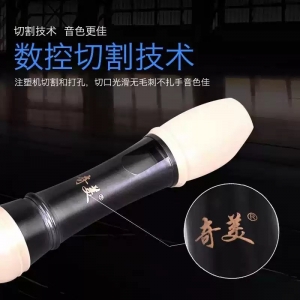 学校校园比赛英式中音竖笛八孔巴洛克B高音学生专用C调8孔德式中音竖笛F调中音德式八孔 F调【原厂配件+教材书】日耳曼式