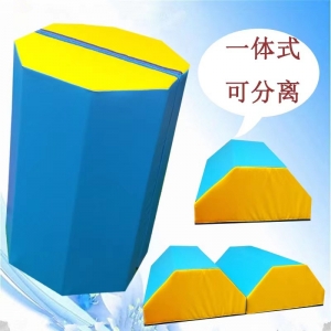 儿童感统训练器材幼儿园户外感统训练八角柱圆环跑酷挡板跑酷器材